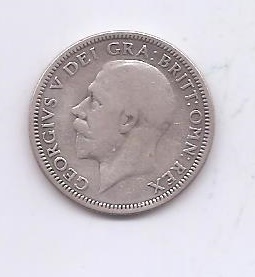 GRAN BRETAÑA DEL AÑO 1928 DE 1 SHILLING